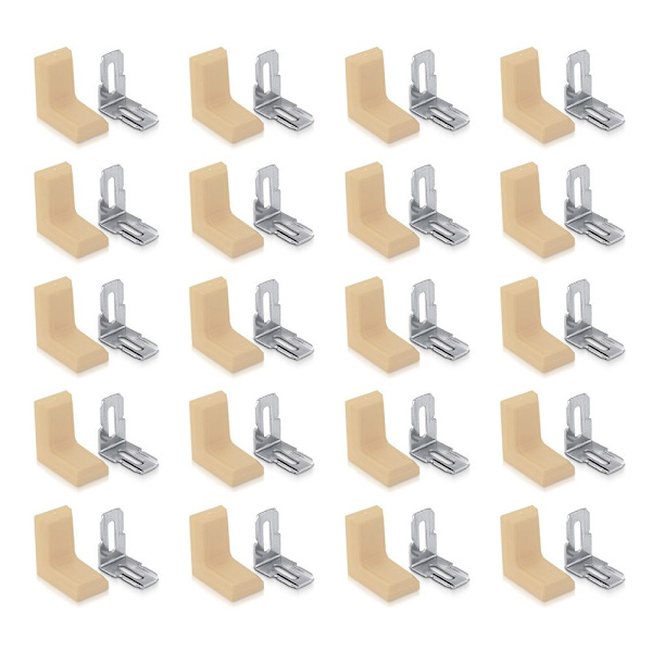 Vinkel Hjørnekode Hjørnebraketter BEIGE beige
