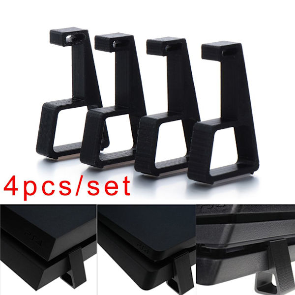 4 STK Konsolholder Kølebensstativ HVID 2 SÆT TIL PS4 PRO white 2 sets-For PS4 Pro