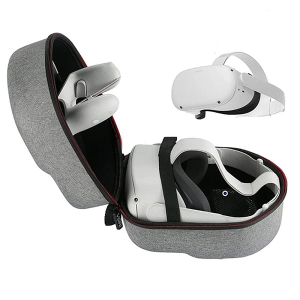 för Oculus Quest 2 Travel Carrying VR Headset Case GRÅ grey
