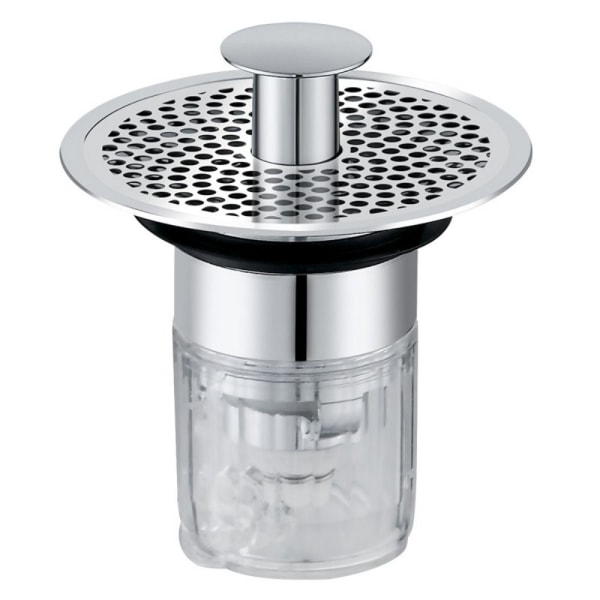 Diskbänkspropp Pop-up avloppsplugg SILVER Silver