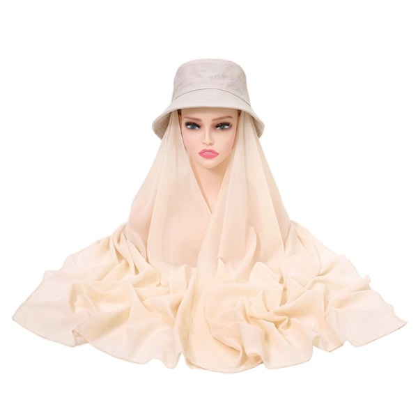 Muslimska Hijab Wrap Fisherman's Caps BEIGE beige