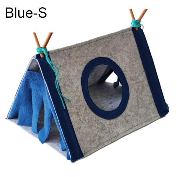 Litet Pet Nest Filt-tält BLÅ S blue S