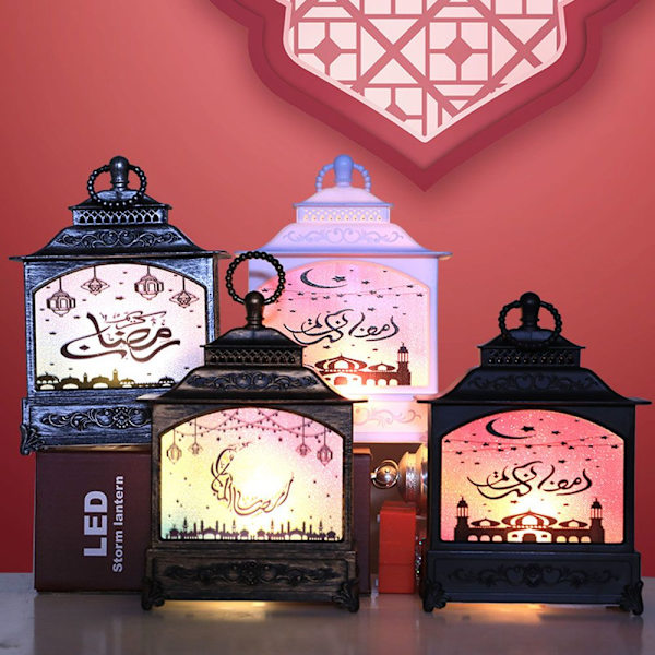 LED Lantern Vindlys Ramadan Dekorasjon ANTIKK BRONSE antique bronze