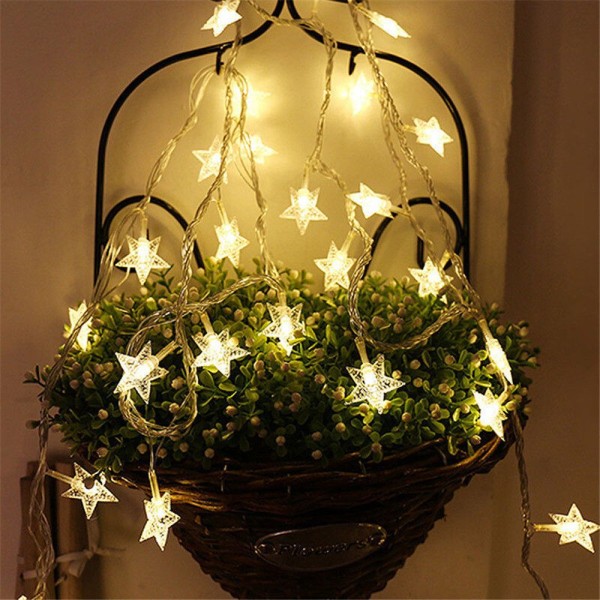 Jule LED Star String Light Lys String 3M 3M 3M