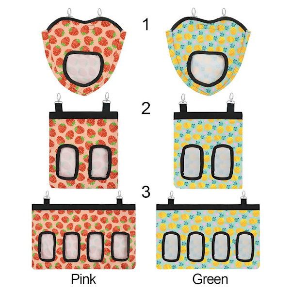 Hay Feeder Small Animal Feeder Säck ROSA 2 2 Pink 2-2