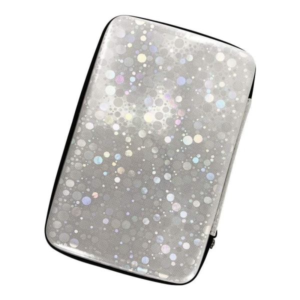 Bordtennisracketväska Ping Pong Paddlar Case SILVER silver rectangle-rectangle