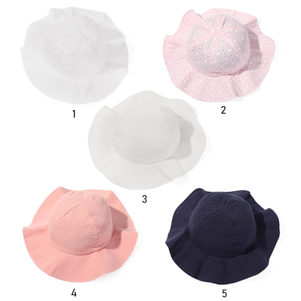 Baby bøttehatt strandhette 5 5