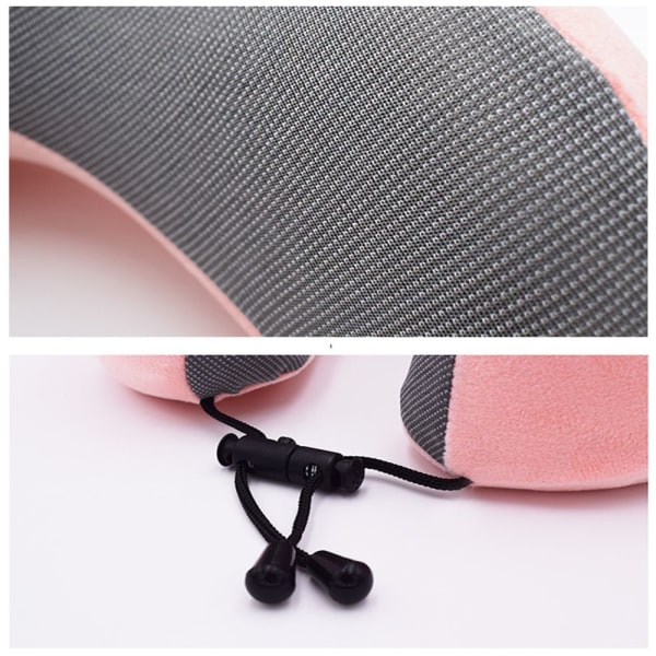 U-formede puder Memory Foam SORT black