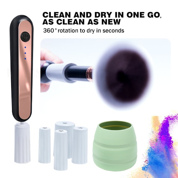 Electric Makeup Cleaner Brush Cleaner ORANGE orange