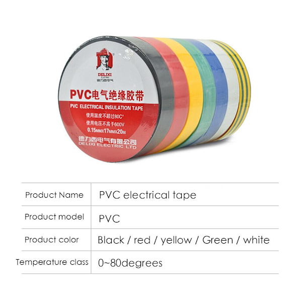 Elektrisk tape isolasjonstape HVIT White