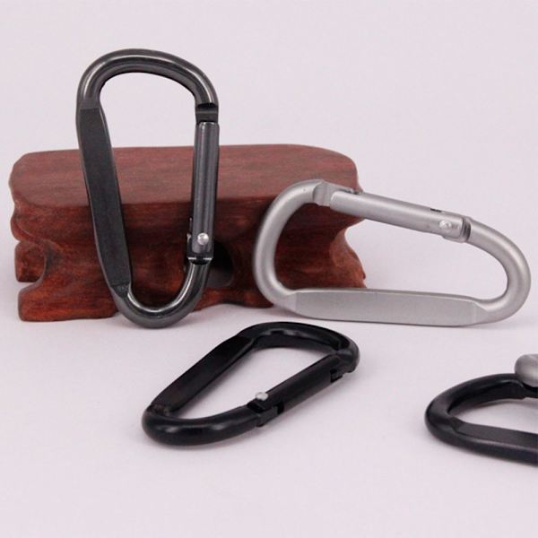 10st D Karbinhake Snap Clip SILVER Silver