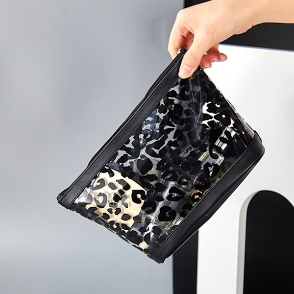 Leopard print kosmetikkveske Makeup Pouch Wash Bag