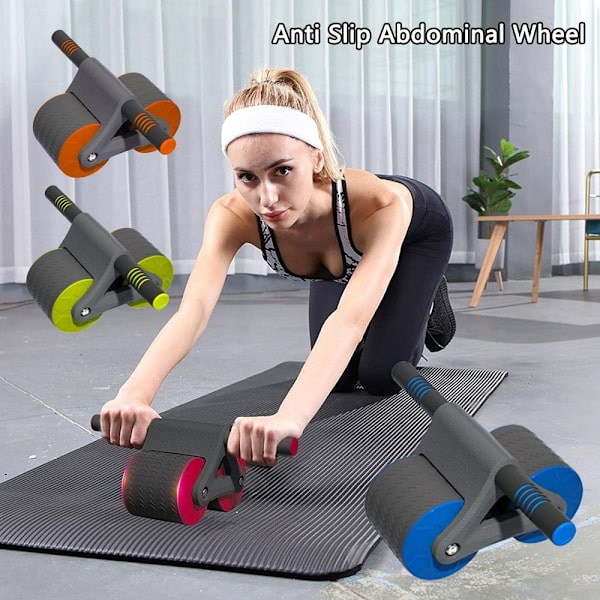 Abdominal Wheel Automatisk Rebound Bukhjul RÖTT Red
