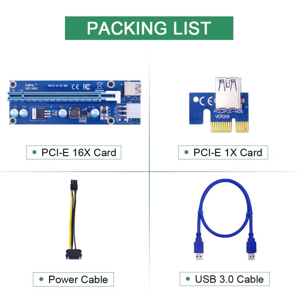 PCI-E Riser Card VER006C Extender