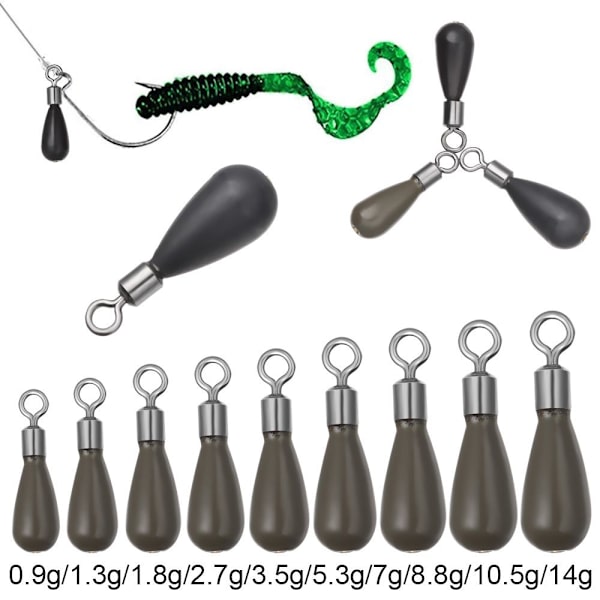 Fiske Tungsten Fallsänke SVART 1.3G 1.3G black 1.3g-1.3g