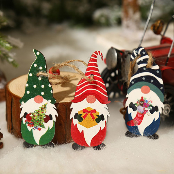 3 STK juletreanheng Xmas Tree Oranments 4 4 4