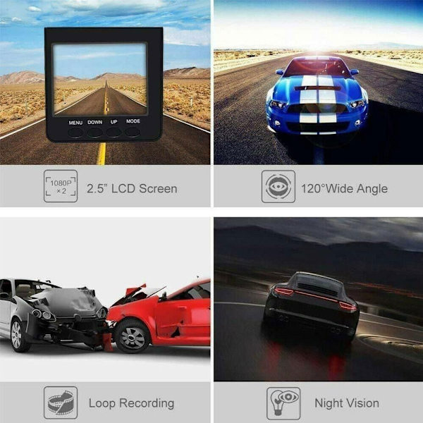 Bil DVR Kamera Dash Video Recorder