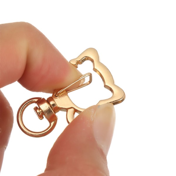 5 stk Snap Hook Trigger Clips Spenner ROSE GULL HJERTE rose gold
