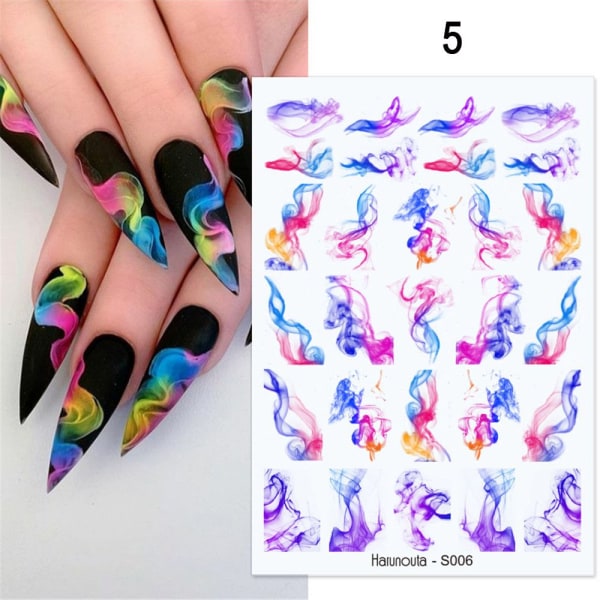 Nail Art Stickers Plant Color 5 5