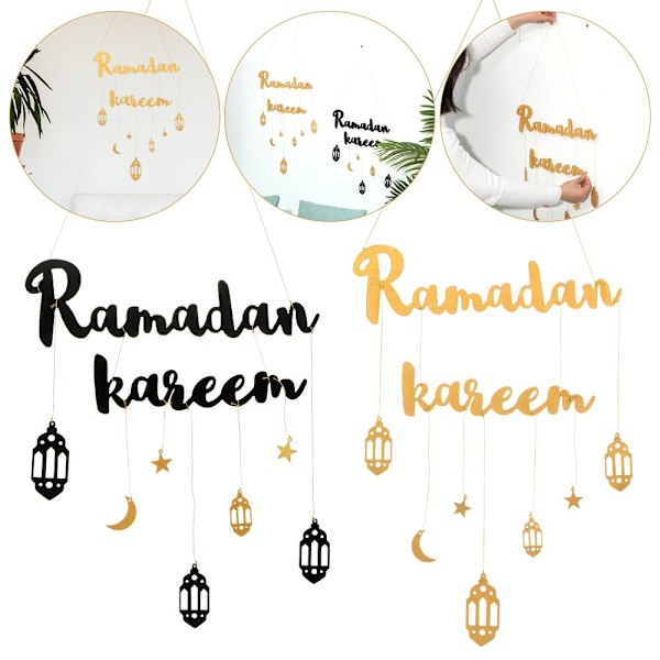 Eid Mubarak Ramadan Kareen GULD gold