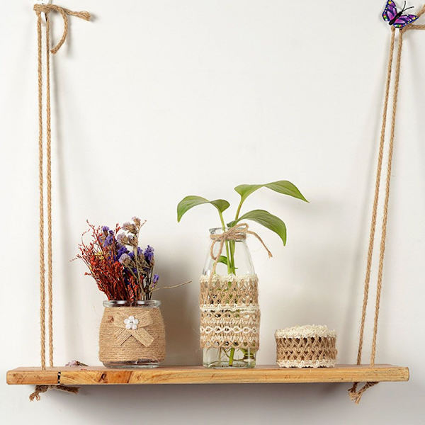 3/4 stk Naturlig Jute Hessian Jute E E