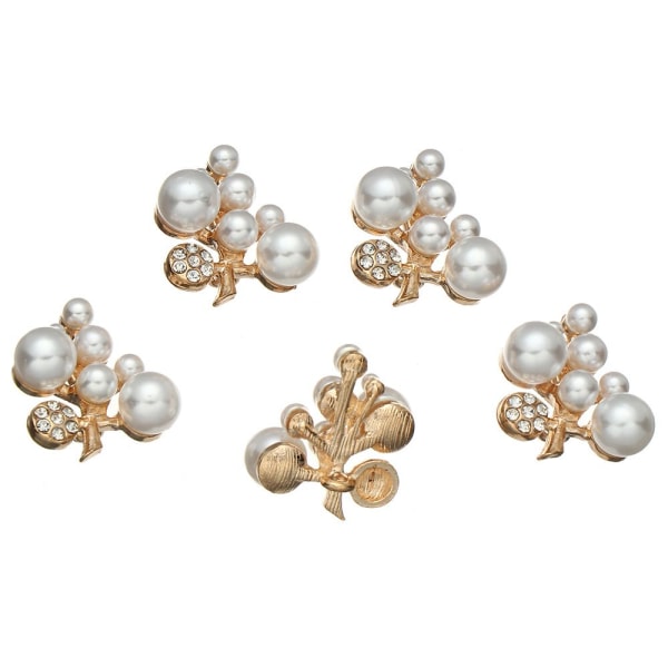 5 kpl Pearl Button tekojalokivipainikkeet 2 2