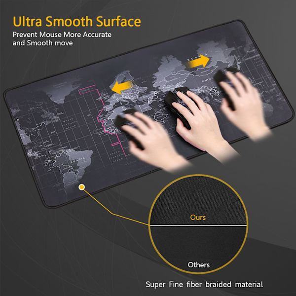 90x40 cm Musematte Gaming Tastatur Musematte 260X210X2MM 01 260x210x2mm
