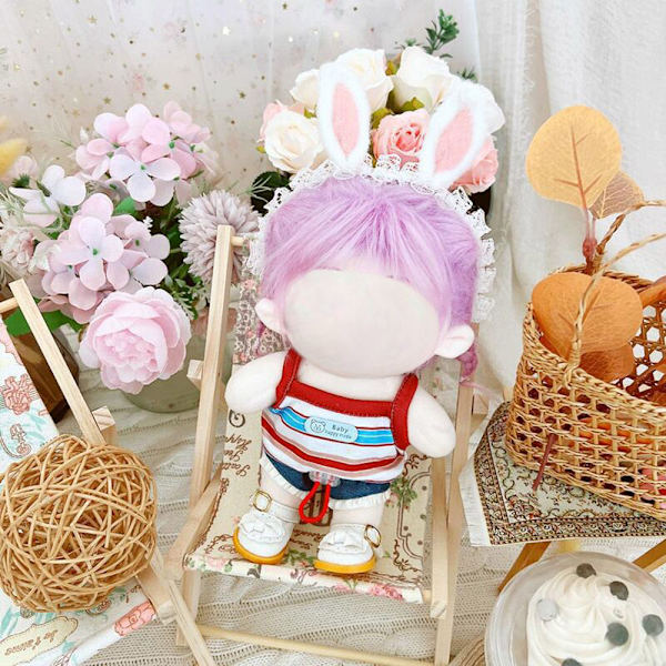 20cm Doll Clothes Suspender paita SININEN blue