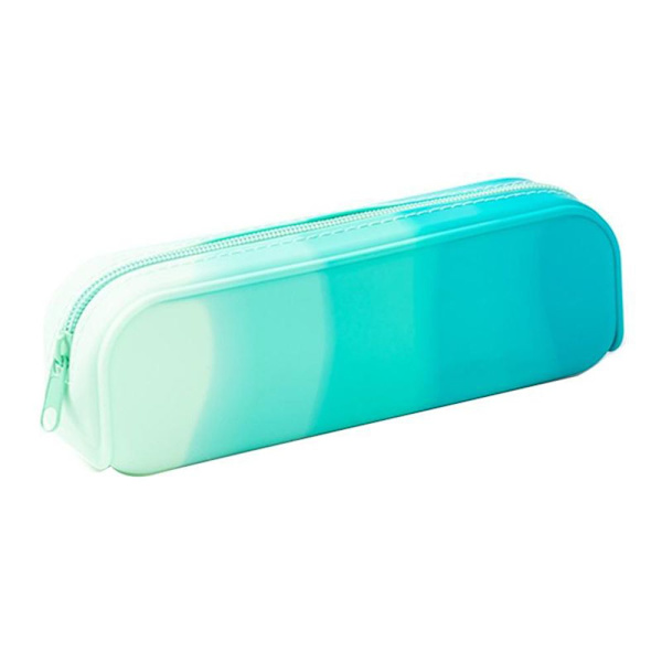 Silikon Gradient Färg Case Förvaringsväska BLÅ Blue