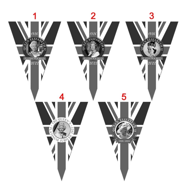 Queen String Flag Triangle Flag STYLE 2 STYLE 2 Style 2