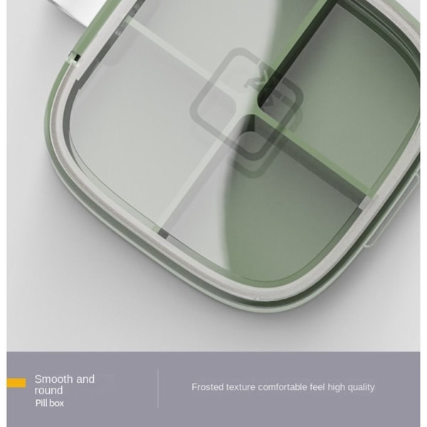 1st Pill Box Pill Case GRÖN 4 CELLER 4 CELLER green 4 cells-4 cells