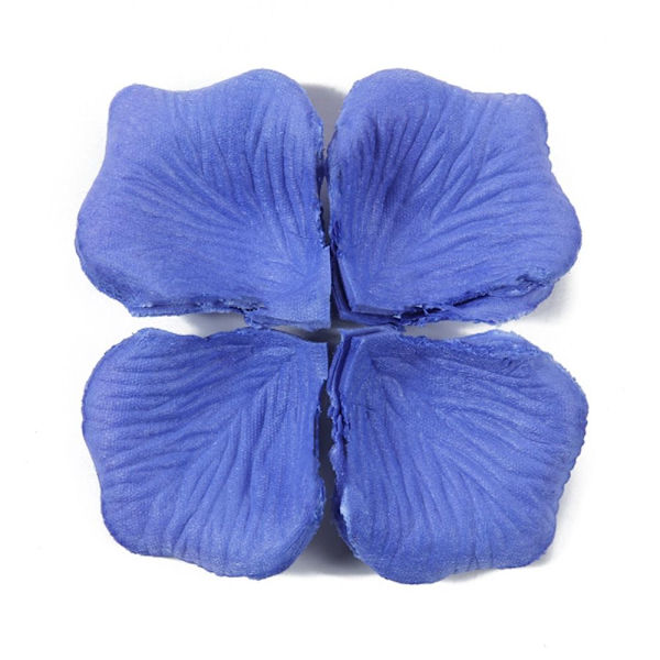 Rosenblad Falska blomblad BLÅ blue