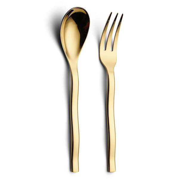 Ruokailuvälinesetti Set KULLA LAATIKKOLLA LAATIKKOLLA gold with box-with box