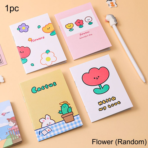 Mini Notebook Writing Book 1PCFLOWER (RANDOM) FLOWER (RANDOM) 1pcFlower (Random)