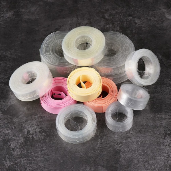 Ballon Chain Arch Connect Strip Plastic Modeling Tool Transparent 10m-Double hole