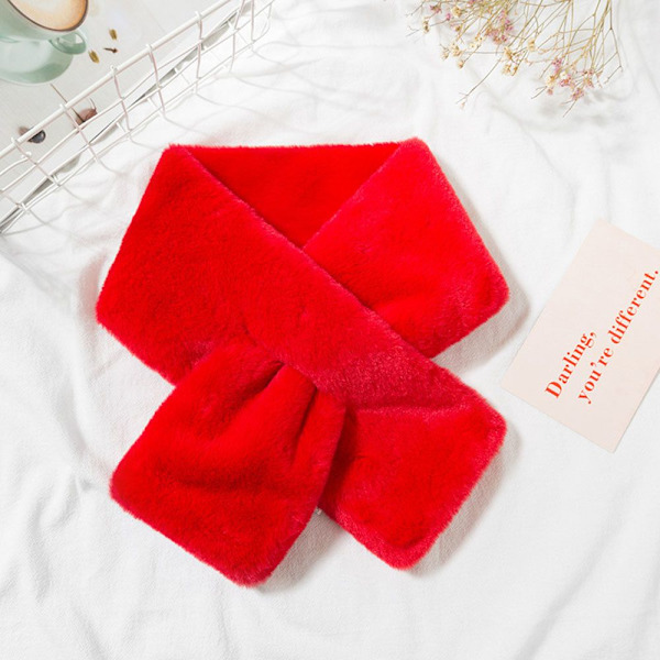Cross Scarf Halsduk Wrap RÖD Red