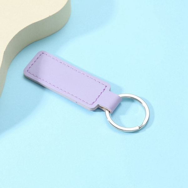 PU läder nyckelring läder nyckelring rosa Pink