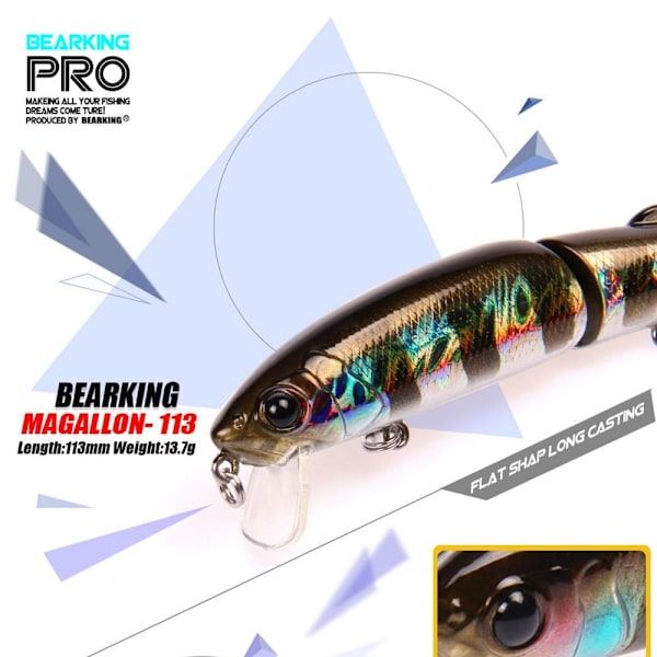 Multi Minnow Baits Fish Hooks FF F