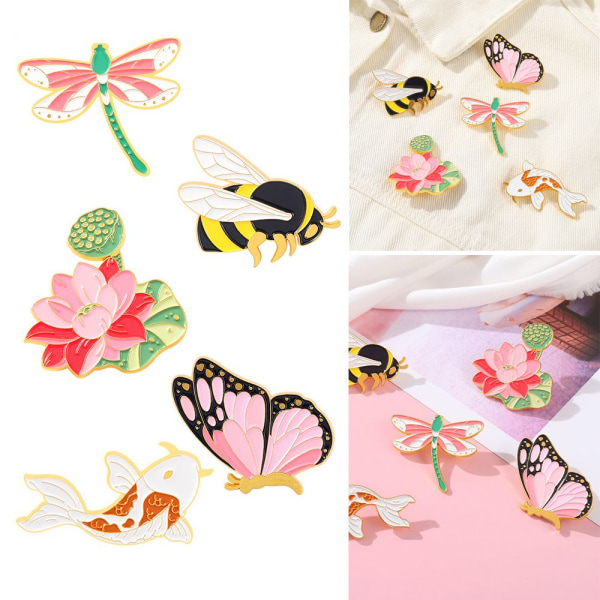 Bee Broscher Kostymkrage Pins B B