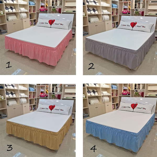Elastinen Bed Ruffles Sängyhame M1 1 M1