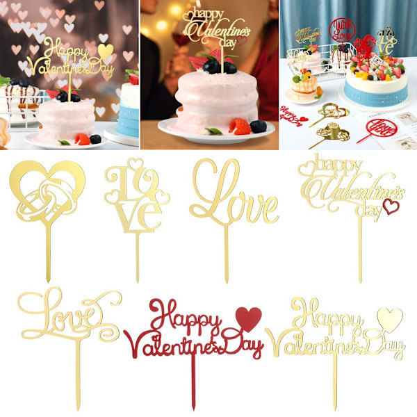 Cake Topper ystävänpäivä 14 14 14