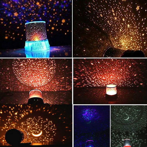 LED Galaxy Light Star -projektori 3 3 3