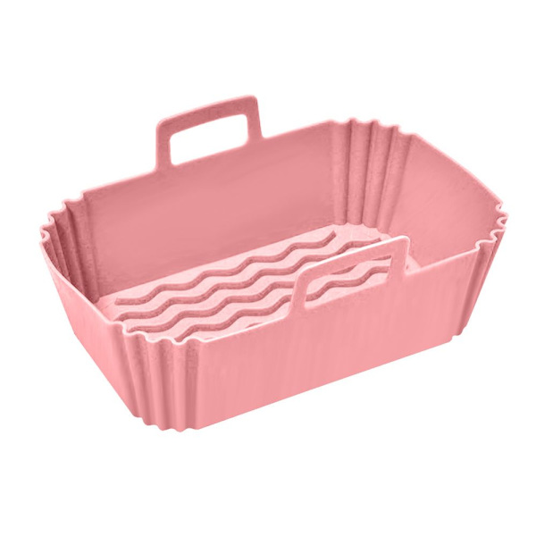 Suorakaiteen muotoinen silikoniruukku Ninja-ilmakeittimelle PINK pink