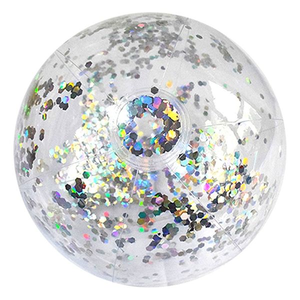 40cm uppblåsbar badboll Vattenbollar SILVER silver