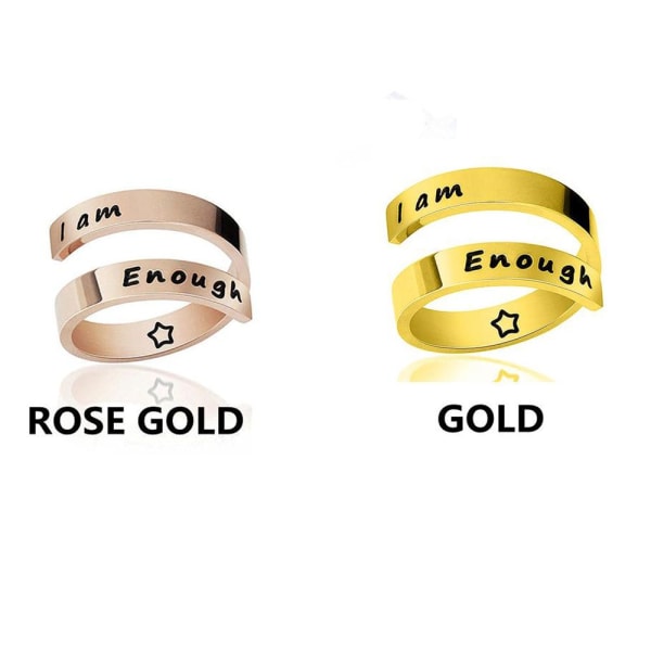 2 ST Ring dubbellager silver gold&rose gold