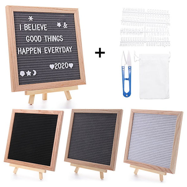 Felt Letter Board -ilmoitustaulut Black Memo Board MUSTA black