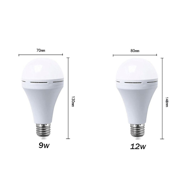 Nødlys LED pærer 12W 12W 12W