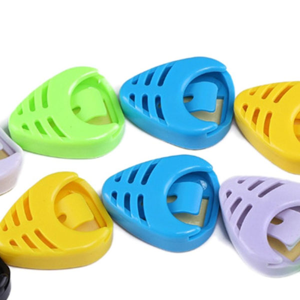 20st Guitar Pick-hållare Plast Stick-on Guitar Pick- case Random Color