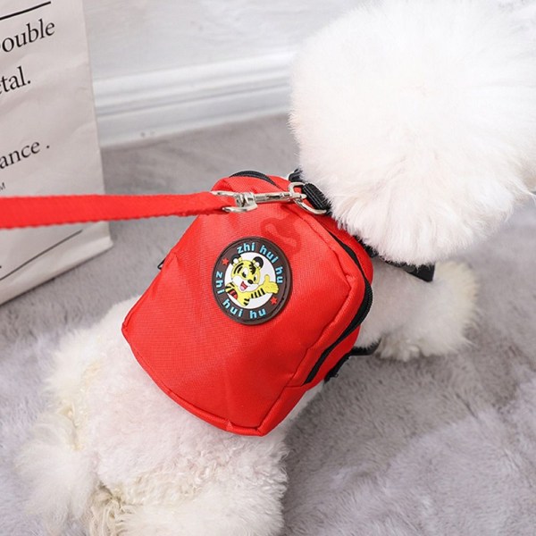 Dog Self ryggsekk Pet Rullesekk ROSE RED L rose red L