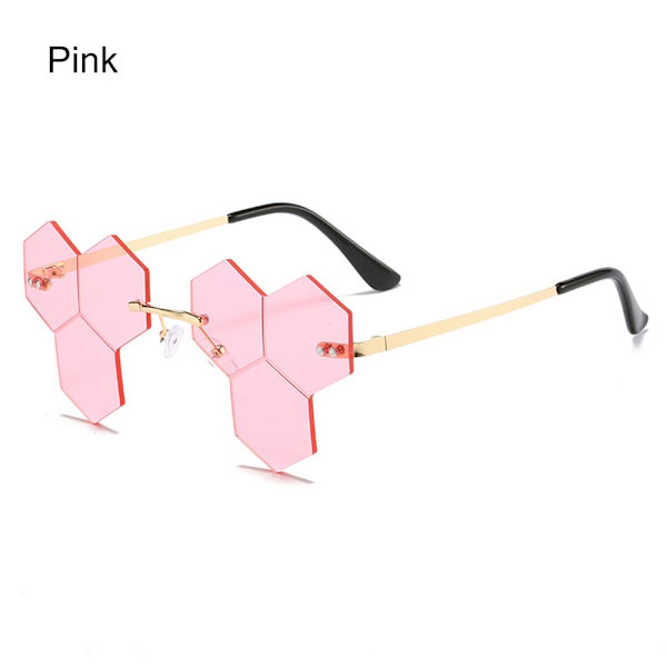 Polygon solbriller Innfestede solbriller ROSA Pink